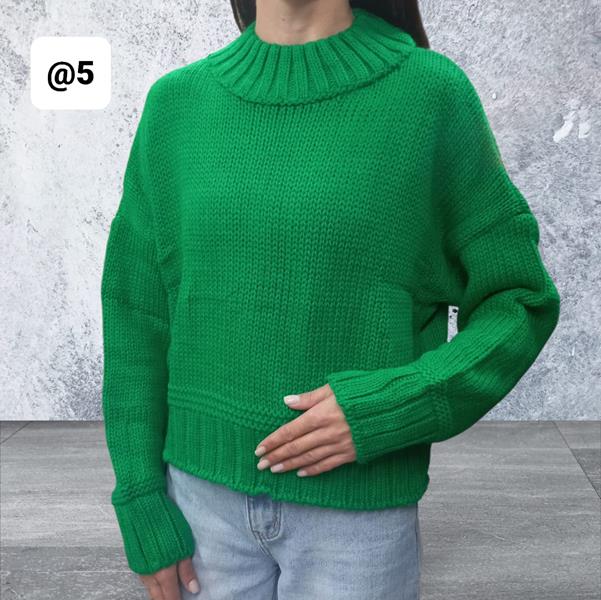 Свитер Julia (one size) 05 green (зима)