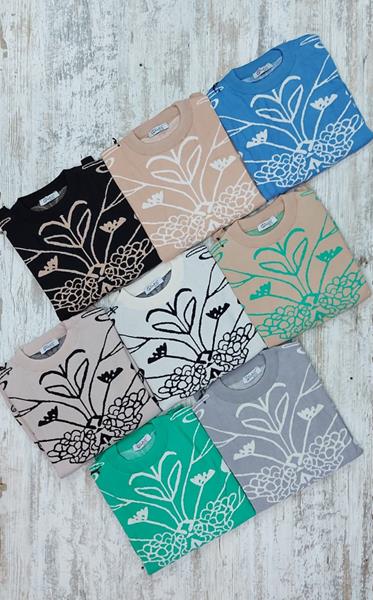 Свитер Julia (48-52) JL25 beige-green (деми)