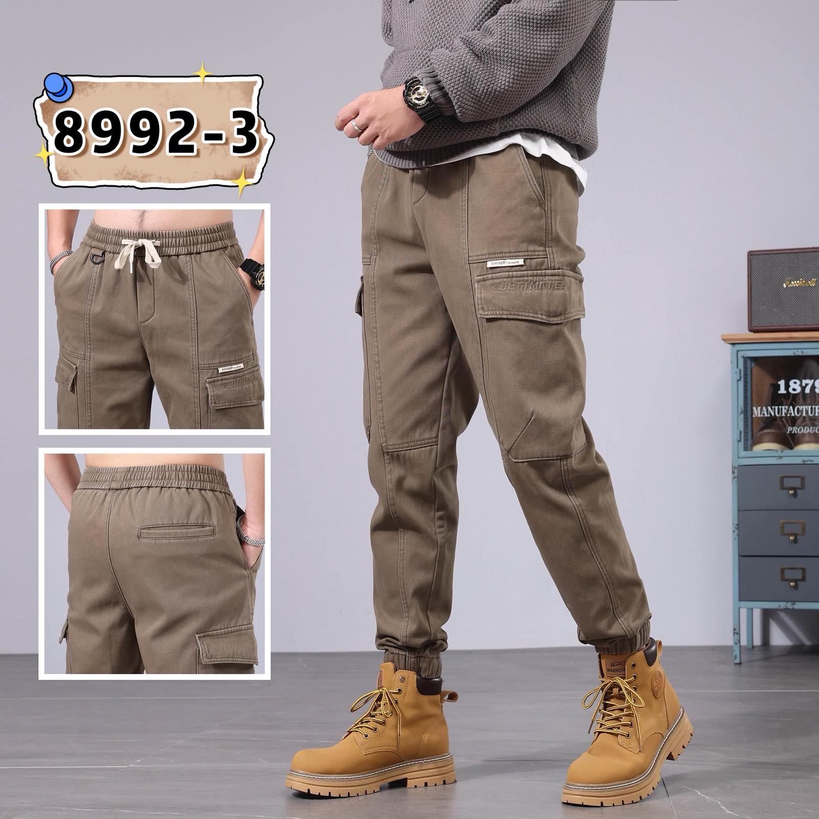 Джинсы God Baron (29-38) 8992-3 brown (зима)