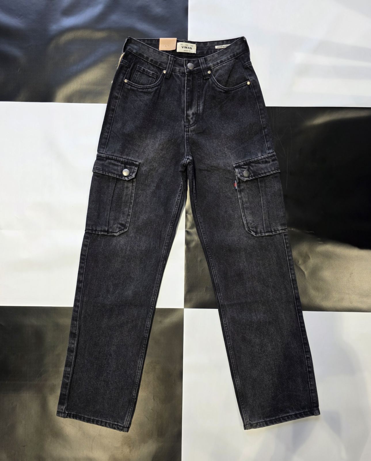 Джинсы God Baron (29-38) LY 002D black (деми)