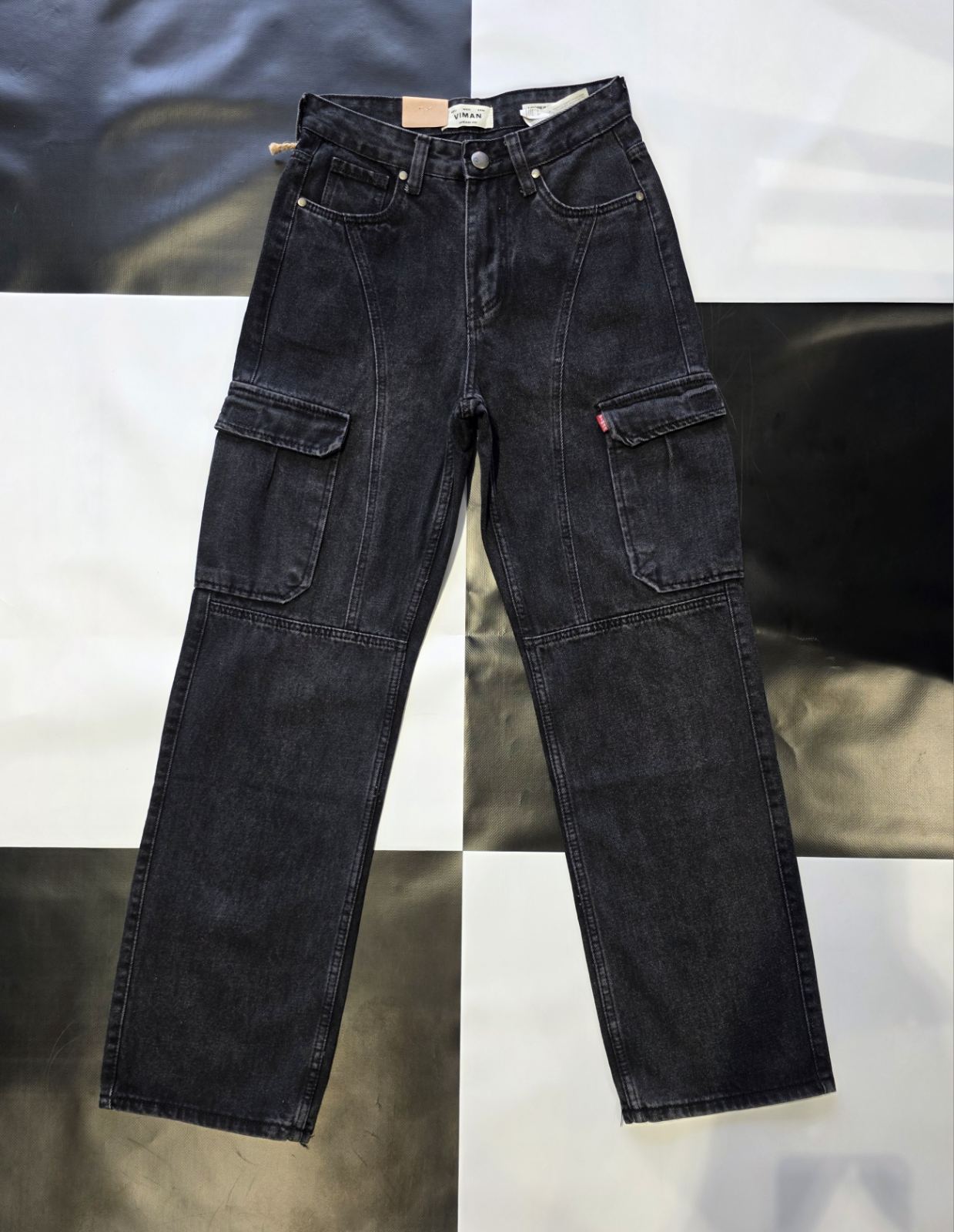 Джинсы God Baron (28-38) LY 001D black (деми)