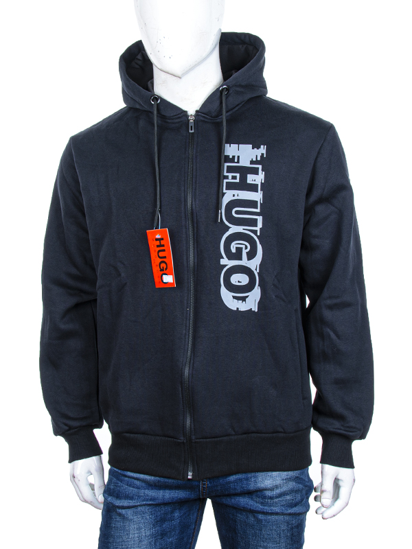 Кофта спорт Denis sport (48-54) Батник HG1 black (зима)