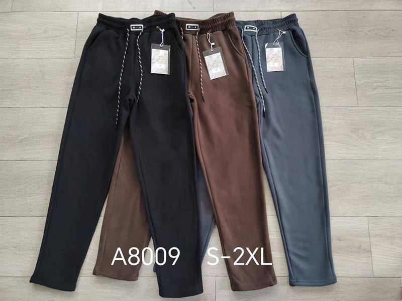 Штаны спорт Giang (S-2XL) G107-A8009 black (зима)