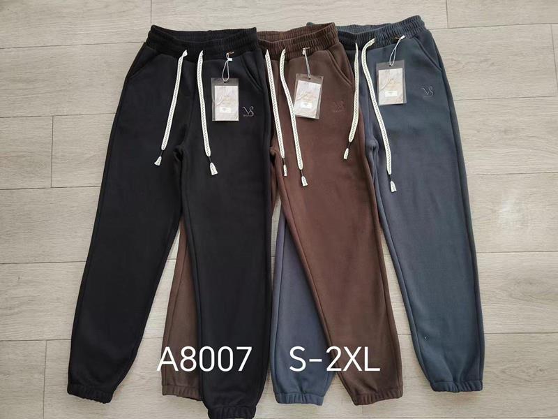 Штаны спорт Giang (S-2XL) G110-A8007 black (зима)