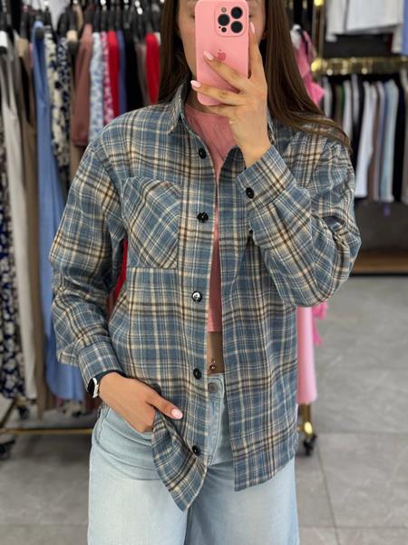 Рубашка Modnulya (42-48) 2480 grey (деми)