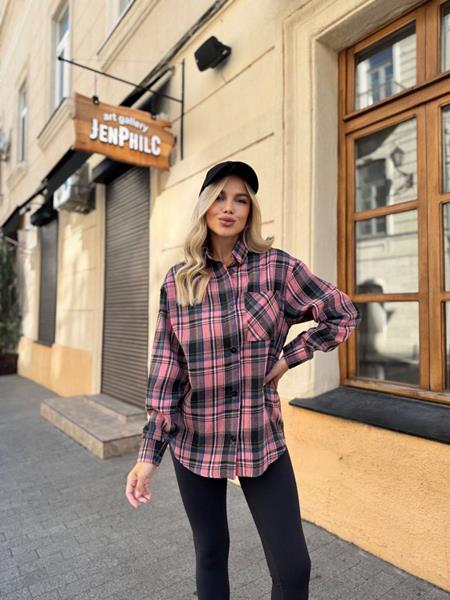 Рубашка Modnulya (42-48) 2480 pink (деми)
