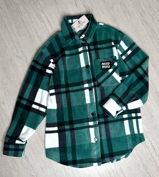 Рубашка Modnulya (42-52) 2494 green (зима)