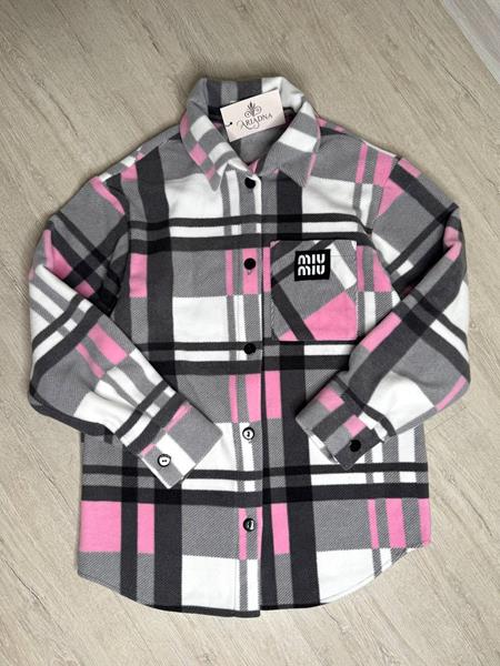 Рубашка Modnulya (42-52) 2494 grey-pink (зима)