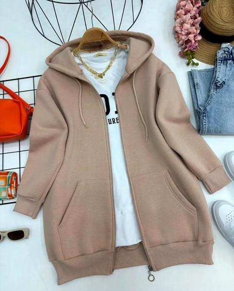 Кофта спорт Modnulya (42-48) 7050 beige (зима)