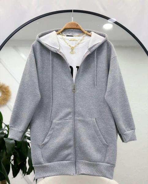 Кофта спорт Modnulya (42-48) 7050 grey (зима)