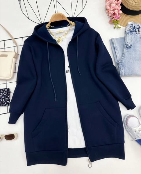 Кофта спорт Modnulya (42-48) 7050 navy (зима)