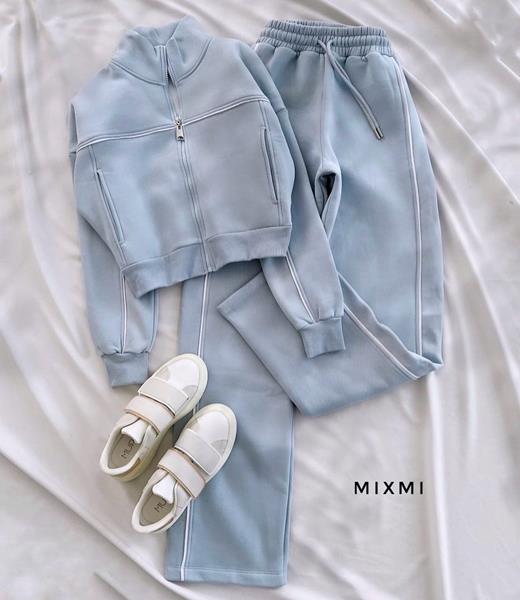 Костюм спорт Modnulya (42-54) 7119 l.blue (зима)