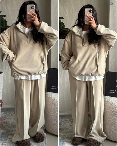 Костюм спорт Modnulya (42-48) 900 beige (зима)