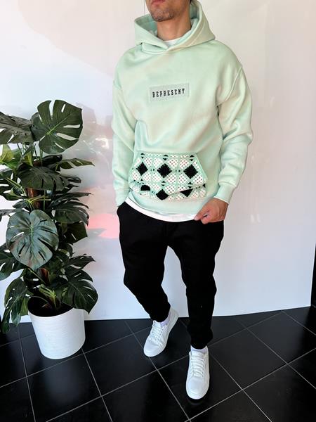 Худи i8denim (S-XL) 2315 mint (зима)