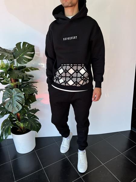 Худи i8denim (S-XL) 2316 black (зима)