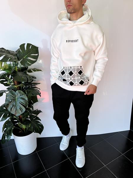 Худи i8denim (S-XL) 2317 white (зима)