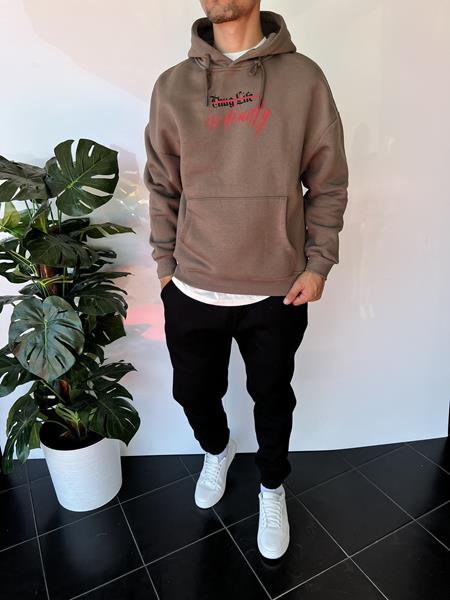 Худи i8denim (S-XL) 2318 brown (зима)