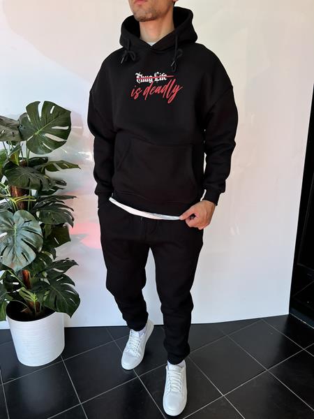 Худи i8denim (S-XL) 2319 black (зима)