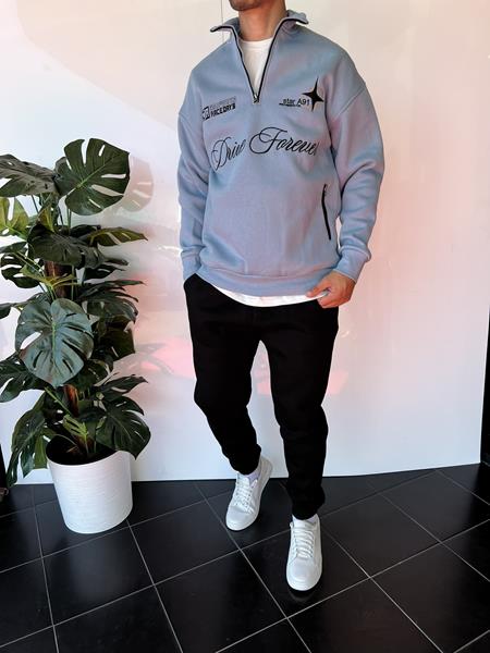 Свитер i8denim (S-XL) 2339 l.blue (зима)