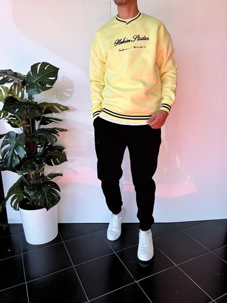 Свитер i8denim (S-XL) 2351 yellow (зима)