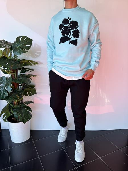 Свитер i8denim (S-XL) 2355 l.blue (зима)