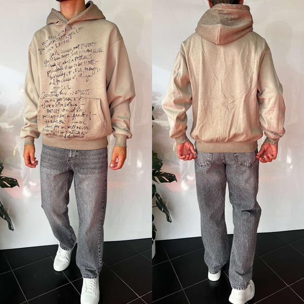 Худи i8denim (S-XL) 2364 beige (зима)