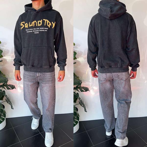 Худи i8denim (S-XL) 2371 grey (зима)