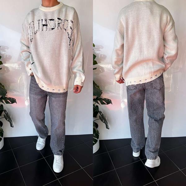 Свитер i8denim (S-XL) 2381 l.beige (зима)