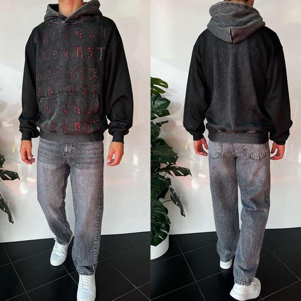 Худи i8denim (S-XL) 2388 grey (зима)