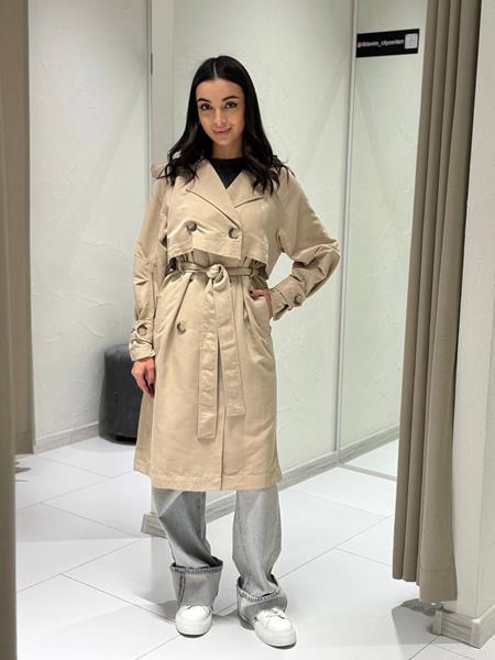 Пальто i8denim Women (S-L) TB121 beige (деми)