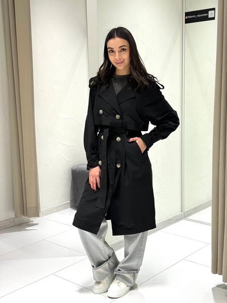 Пальто i8denim Women (S-L) TB123 black (деми)