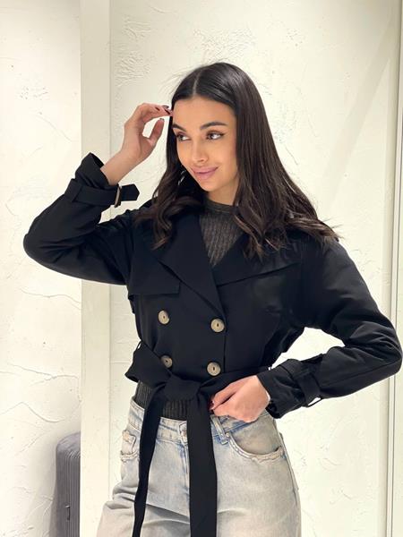 Куртка i8denim Women (S-L) TB127 black (деми)