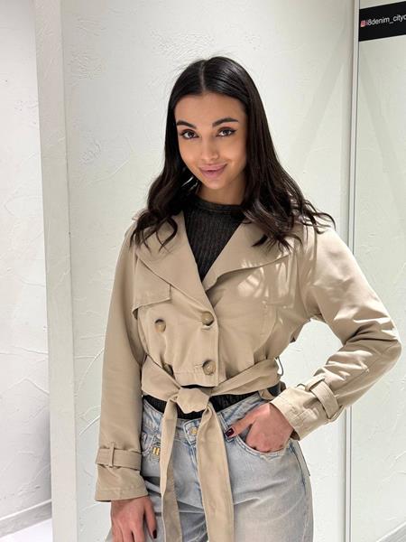 Куртка i8denim Women (S-L) TB129 l.beige (деми)