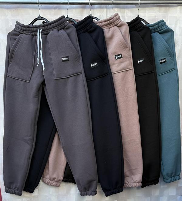 Штаны спорт Shon (52-58) S1580 grey (зима)