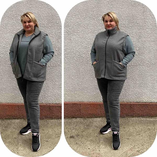 Жилетка BAT (52-58) BT248 grey (деми)