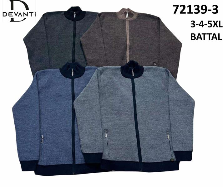 Кофта Sabihina (4XL-5XL) 72139-3 grey (зима)