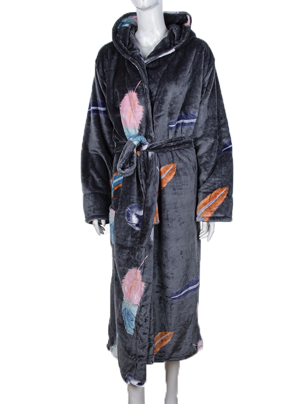 Халат Banko (XL-3XL) O00-14 grey (зима)