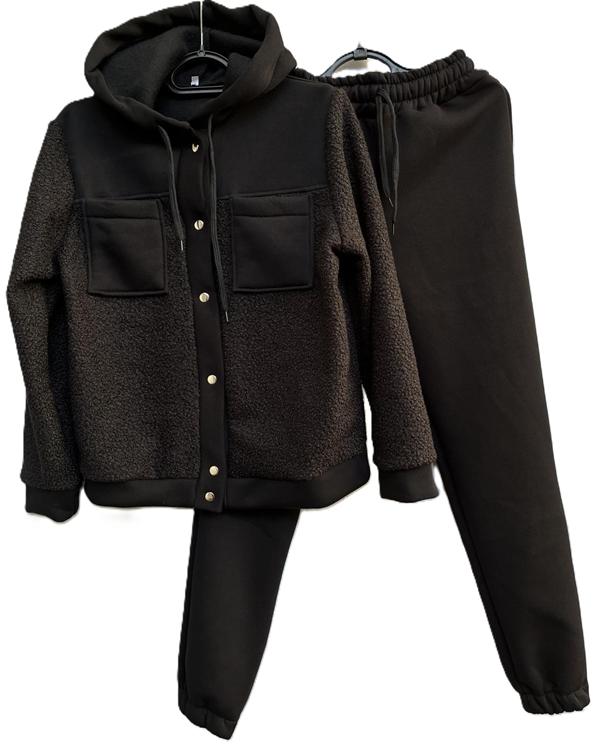 Костюм спорт Shoptime (44-50) S532 black (зима)