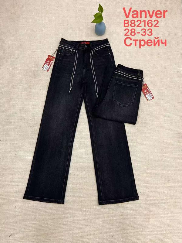 Джинсы Vanver (28-33) B82162 black (зима)