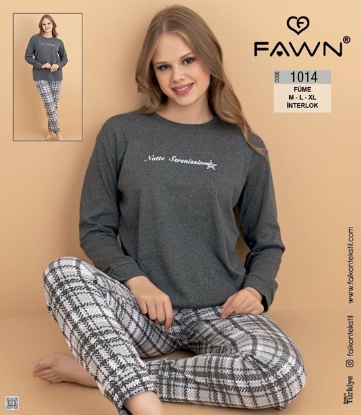 Пижама Vehuiah (M-XL) 1014 grey (деми)