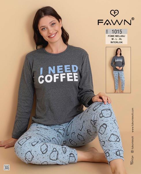 Пижама Vehuiah (M-XL) 1015 grey (деми)