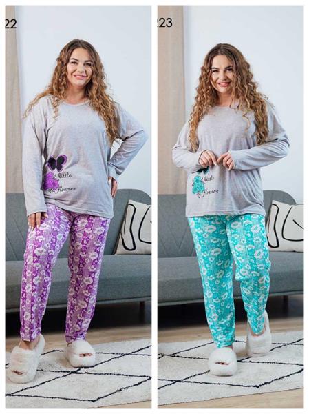 Пижама Vehuiah (L-4XL) 130223 purple (деми)