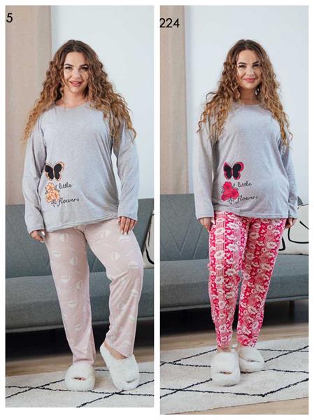 Пижама Vehuiah (L-4XL) 130225 beige (деми)