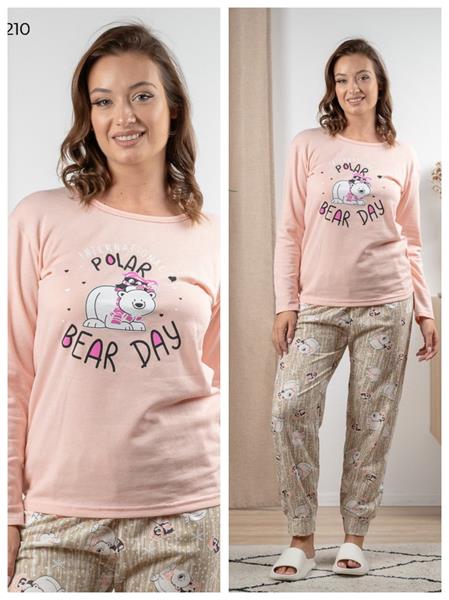 Пижама Vehuiah (S-2XL) 1544210 peach (зима)