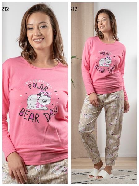 Пижама Vehuiah (S-2XL) 1544212 pink (зима)