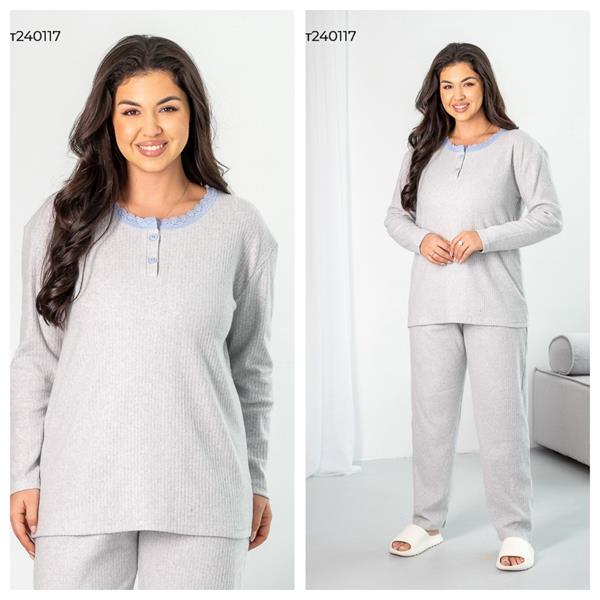 Пижама Vehuiah (XL-3XL) 240117 l.blue (деми)