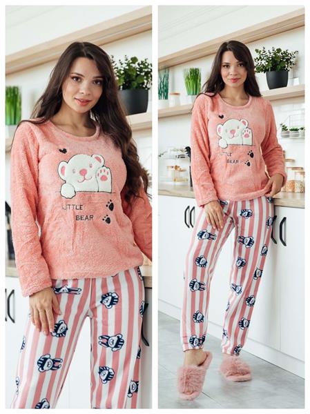 Пижама Vehuiah (M-3XL) 31028 peach (зима)