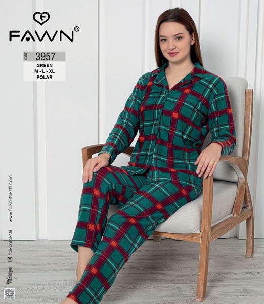 Пижама Vehuiah (M-XL) 3957 green (зима)