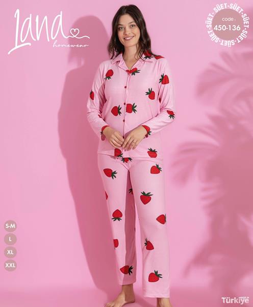 Пижама Vehuiah (M-2XL) 450-136 pink (деми)