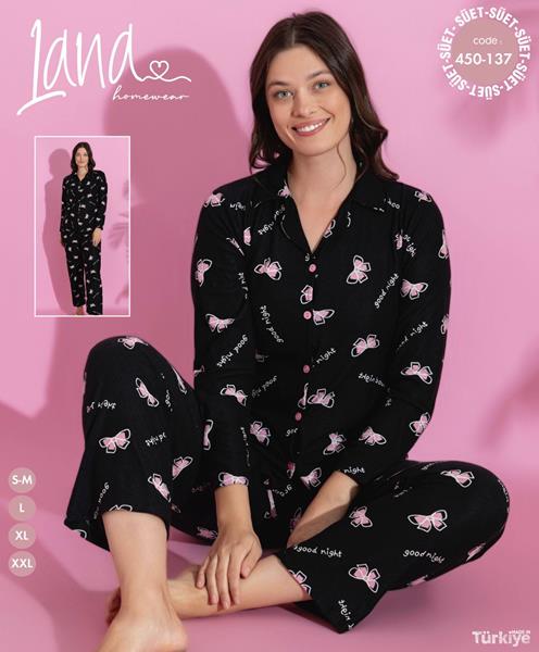 Пижама Vehuiah (M-2XL) 450-137 black (деми)